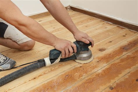 preparing for sanding hardwood floors